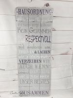 Dekoschild -Hausordnung-