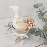 Schale befüllt mit einer Gans - Gänseliebhaber - liebevoll dekoriert