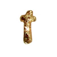 Wachsbuchstabe Echtwachs "t" 8mm gold