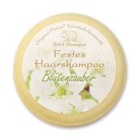 Festes Haarshampoo mit biologischer Schafmilch - BLÜTENZAUBER, 58g
