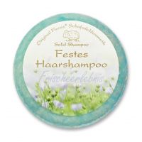 Festes Haarshampoo mit biologischer Schafmilch - FRISCHEERLEBNIS, 58g