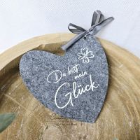 Geschenkanhänger Herz -Du bist mein Glück-