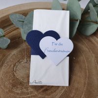 Freudentränen mit Banderole in DUNKELBLAU