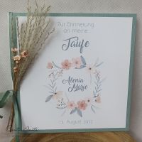 Gästebuch Bohostil mit Blumenkranz und Trockenblumen