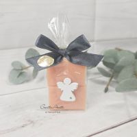 Seifengeschenk - Weihnachtsgeschenk - Seifenstücke fruchtige Quitte mit Engel dekoriert