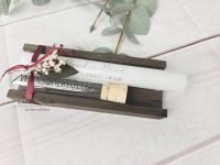 Kerze mit Reagenzglas Wunscherfüller -Hand in Hand ein leben lang- Dekoriert - Hochzeitsgeschenk