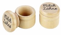 Milchzahndose aus Holz