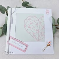 Glückwunschkarte mit -Diamant-Herz-