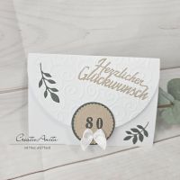 Glückwunschkarte 80. Geburtstag - NATURE