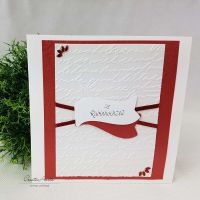 Glückwunschkarte zur Rubinhochzeit