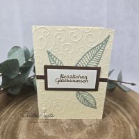 Glückwunschkarte Geburtstag -Farn-