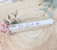 Geschenkkerzen - Stabkerze mit Spruch -Für Dich-
