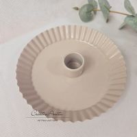 Kerzenhalter für Stabkerzen -taupe-