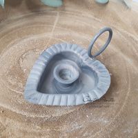 Kerzenständer Herzform -zink-