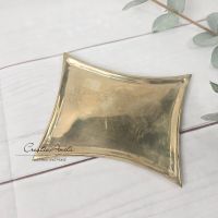 Kerzenteller - Kerzenuntersetzer GOLD - konkav