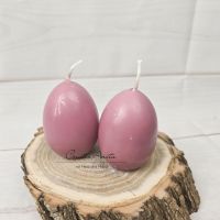 Osterkerzen EI - Osterei Pastellfarben Geschenkkerzen Ostern - 2er Set ALTROSA