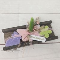 Ostergeschenk Schafmilchseifen in Holzverpackung Ostergruß Schmetterling ROSA