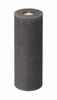Rustikkerze Anthrazit-Grau mit Teelichteinsatz 250x80 mm