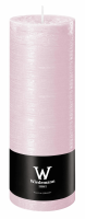 Rustikkerze durchgefärbt inkl. ASF - ROSÉ 190x68 mm