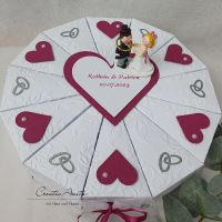 Schachteltorte mit Eheringen - Geldgeschenk - Hochzeitsgeschenk - BEERE