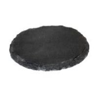 Schiefertafel - Kerzenhalter rund - schwarz Ø 15 cm