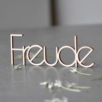 Lasercut Schriftzug -Freude-