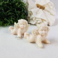 Engel SCHNEEROSE - Seifenengel - Schafmilchseife, 2 Stück