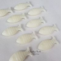 10 St. Schafmilchseifen-Fische - Seifenfische - Groß, NATUR