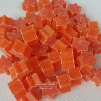 50 Stück Seifensterne -BLUTORANGE- Weihnachtsseife - Schafmilchseife