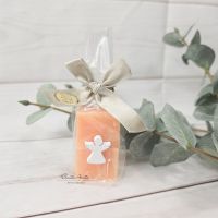 Seifengeschenk - Weihnachtsgeschenk - Seifenstücke fruchtige Orange mit Engel dekoriert