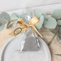 Tannenbaum aus Schafmilchseife - Weihnachtsbaum - verpackt - CHRISTROSE - grau
