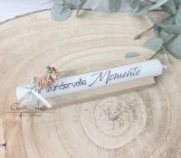 Geschenkkerzen - Stabkerze mit Spruch -für wundervolle Momente-