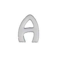 Wachsbuchstabe Echtwachs "A" 8mm weiß