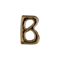 Wachsbuchstabe Echtwachs "B" 8mm gold