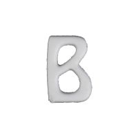 Wachsbuchstabe Echtwachs "B" 8mm weiß