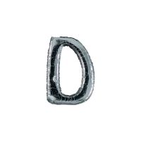Wachsbuchstabe Echtwachs "D" 8mm silber