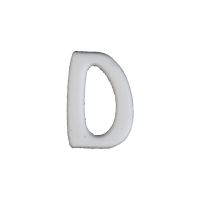 Wachsbuchstabe Echtwachs "D" 8mm weiß