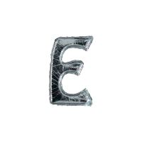 Wachsbuchstabe Echtwachs "E" 8mm silber