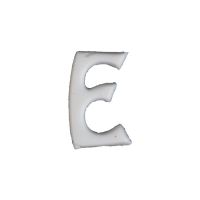 Wachsbuchstabe Echtwachs "E" 8mm weiß