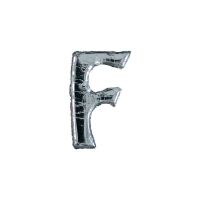Wachsbuchstabe Echtwachs "F" 8mm silber