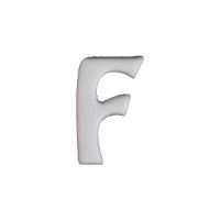 Wachsbuchstabe Echtwachs "F" 8mm weiß
