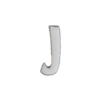 Wachsbuchstabe Echtwachs "J" 8mm weiß