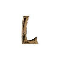 Wachsbuchstabe Echtwachs "L" 8mm gold