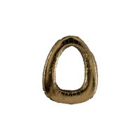 Wachsbuchstabe Echtwachs "O" 8mm gold