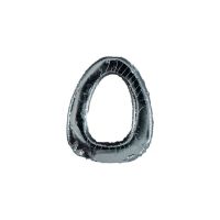 Wachsbuchstabe Echtwachs "O" 8mm silber