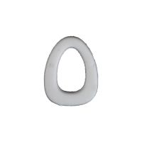 Wachsbuchstabe Echtwachs "O" 8mm weiß