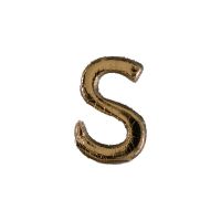 Wachsbuchstabe Echtwachs "S" 8mm gold