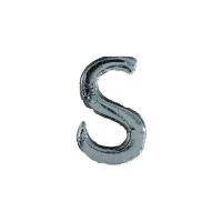 Wachsbuchstabe Echtwachs "S" 8mm silber