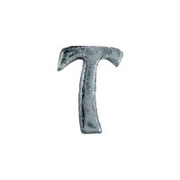 Wachsbuchstabe Echtwachs "T" 8mm silber