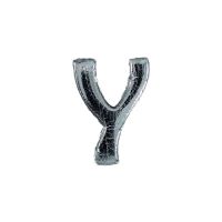 Wachsbuchstabe Echtwachs "Y" 8mm silber